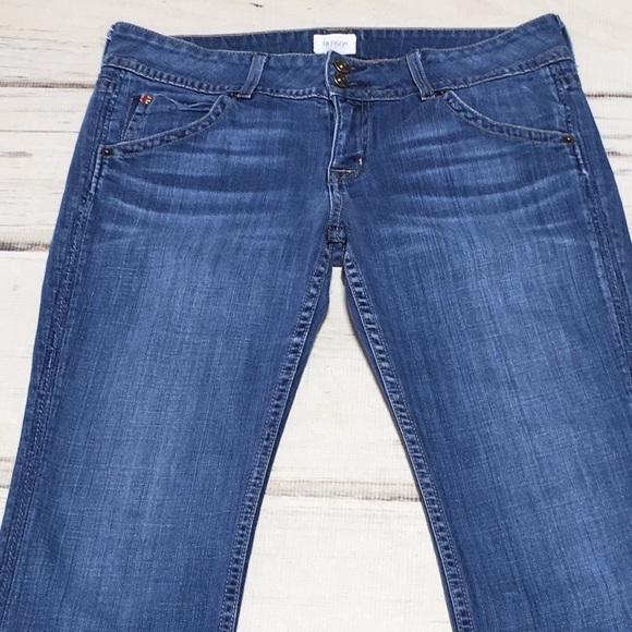Hudson Jeans Bootcut Crop Ankle Blue Distressed Denim 29 - Picture 6 of 12